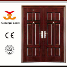 ISO9001 security exterior twin steel door